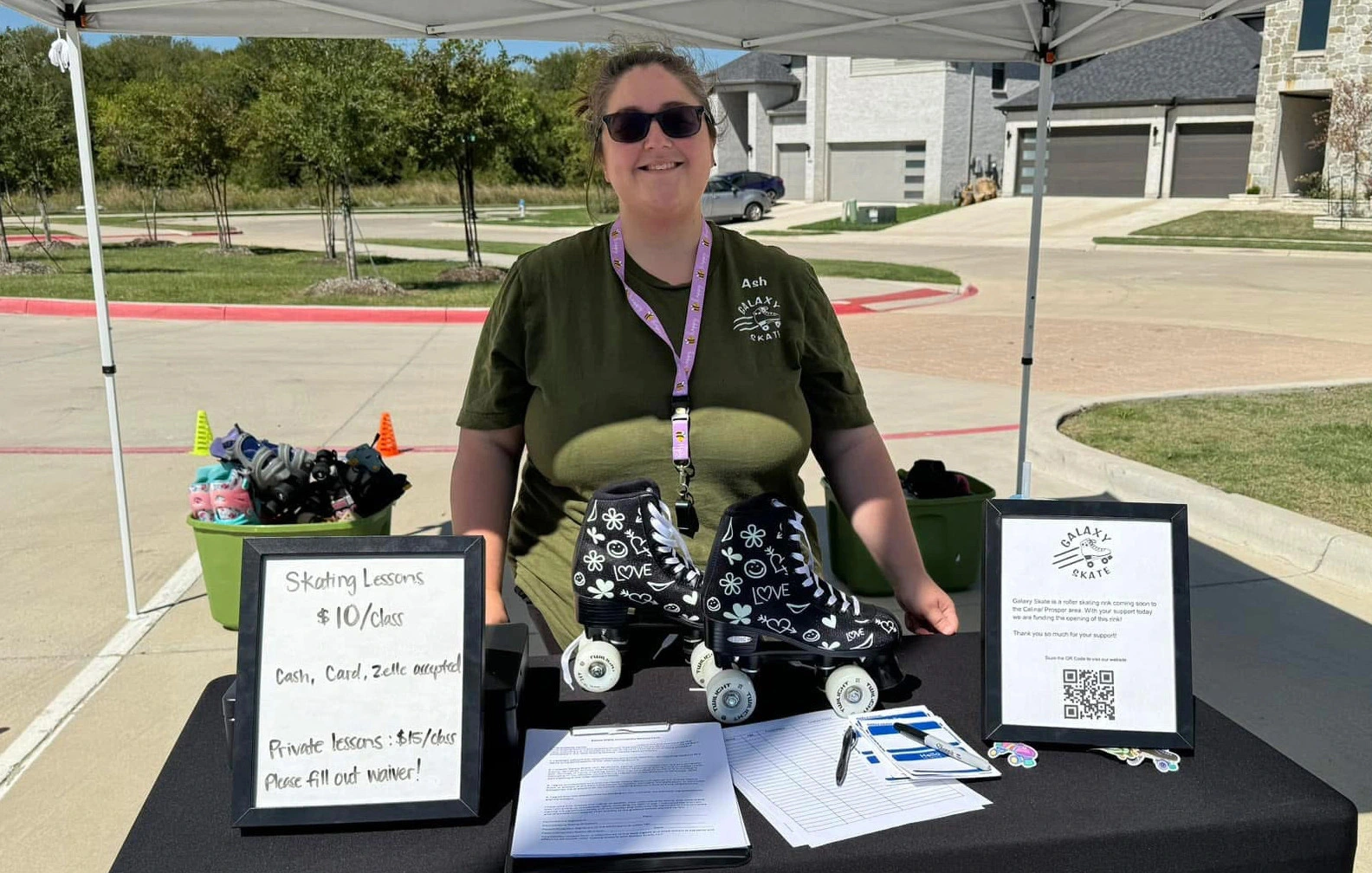 Ashley teaching lessons